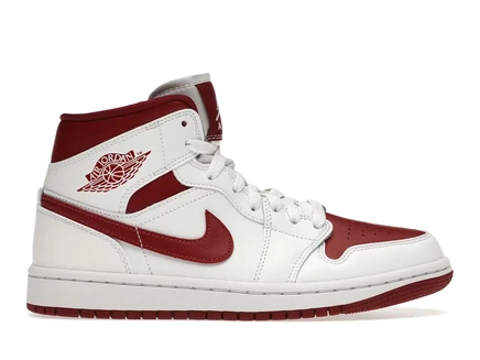 Женские кроссовки Jordan 1 Mid Reverse Chicago