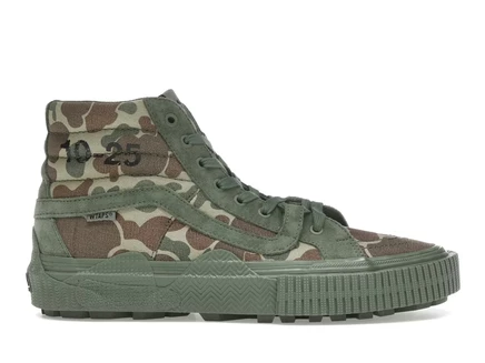 Мужские высокие кеды Vans OTW Sk8-Hi GL Lug WTAPS, камуфляжно-зеленые