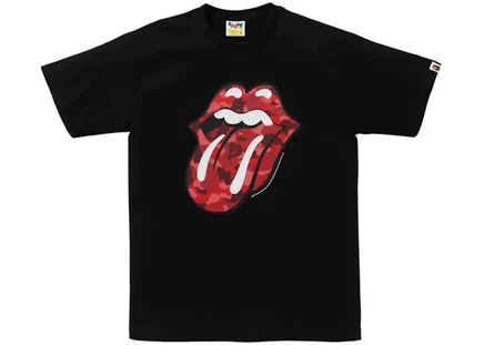 Футболка Bape x Rolling Stones, черная
