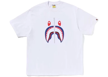 Мужская футболка Bape Shark Japan, белая