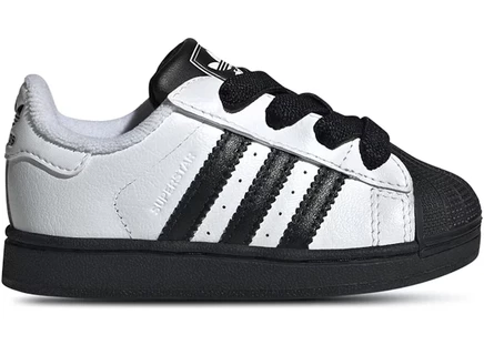 Детские кроссовки Adidas Superstar II, бело-черные
