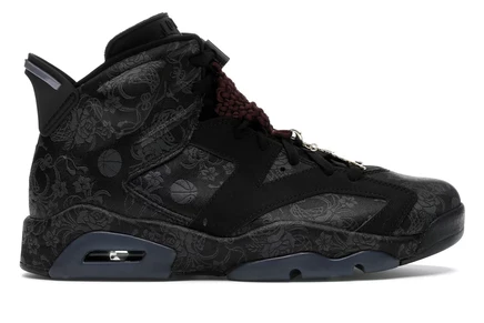 Женские кроссовки Jordan 6 Retro SD Triple Black, черные