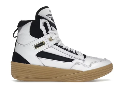 Мужские кроссовки Puma Clyde Kuzma Mid, бело-черные