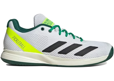 Мужские кроссовки Adidas Pickleball, бело-черно-зеленые