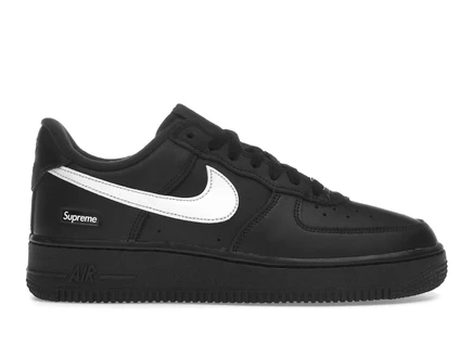 Мужские кроссовки Nike Air Force 1 Low Supreme, черно-белые
