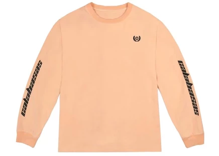 Лонгслив adidas Yeezy Calabasas, неоново-оранжевый