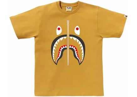 Футболка Bape Shark, желтая