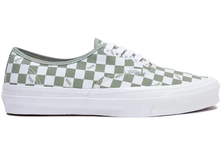 Унисекс кеды Vans Vault OG Authentic LX, шахматные бело-зеленые