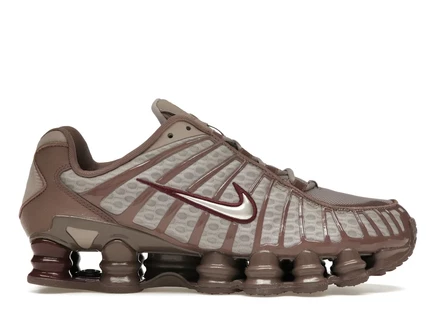 Женские кроссовки Nike Shox TL, песочно-бордовые