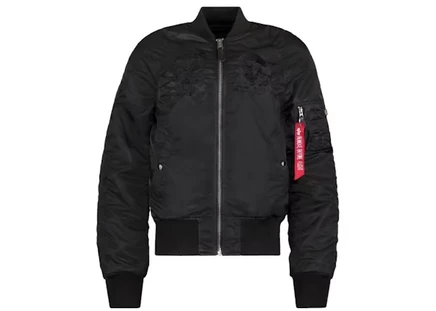 Мужская двусторонняя куртка alpha industries ma-1, черная