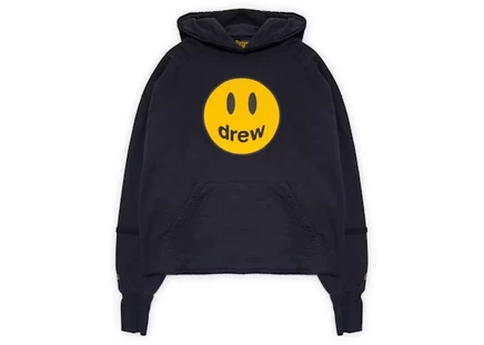 Мужское худи drew house deconstructed mascot, черное