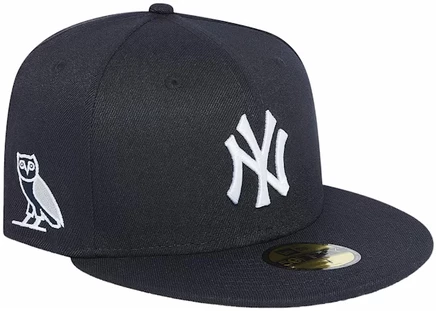 Мужская кепка OVO x MLB New York Yankees SS24, чёрная