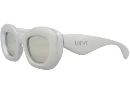 Мужские солнцезащитные очки Loewe Cat Eye LW40117I-47-20C, серые/серебристые