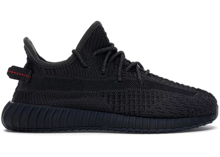adidas Yeezy Boost 350 V2 Black (Non-Reflective) (Kids) black/black/black