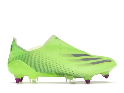 Мужские бутсы Adidas X Ghosted+, сигнально-зелёные