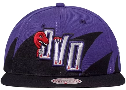 Мужская кепка OVO x Mitchell & Ness, черно-фиолетовая