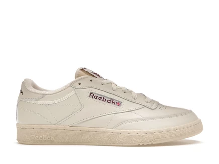 Мужские кроссовки Reebok Club C 85, кремово-бордовые