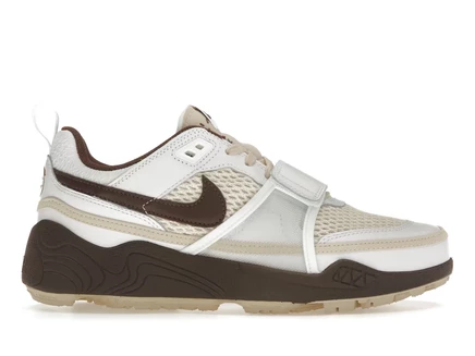 Мужские кроссовки nike zoom field jaxx travis scott, светло-шоколадные