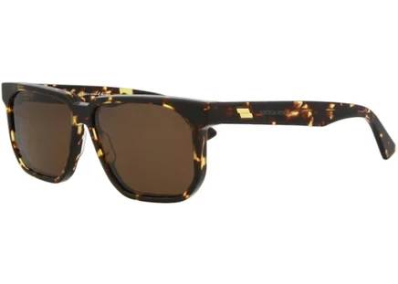 Мужские солнцезащитные очки Bottega Veneta BV1033S, оправа из ацетата, коричневые (havana)