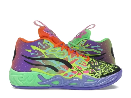 Мужские кроссовки Puma LaMelo Ball MB.04 «Be You», фиолетово-зеленые
