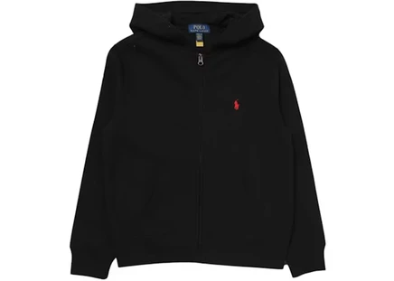 Детская флисовая толстовка Polo Ralph Lauren, черная
