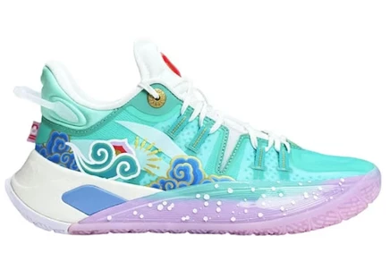 Мужские кроссовки Li-Ning CJ McCollum CJ-2 The Year of Rabbit, бело-зеленые