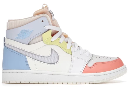 Кроссовки Jordan 1 High Zoom CMFT To My First Coach, белые