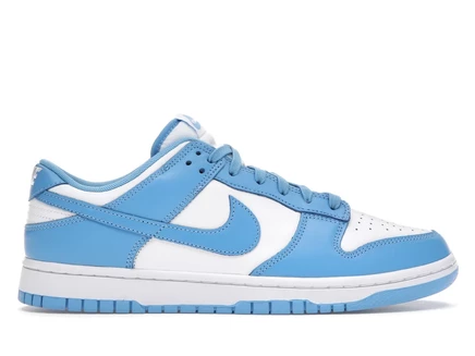 Мужские кроссовки Nike Dunk Low UNC (2021), бело-голубые