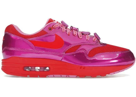 Кроссовки Nike Air Max 1 PRM Playful Pink, розово-красные