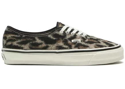 Мужские кеды Vans Authentic Premium 44, леопард/черно-коричневые