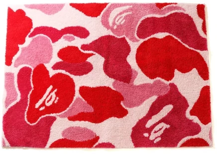 Ковер Bape ABC Camo большой, розовый, 102×142 см
