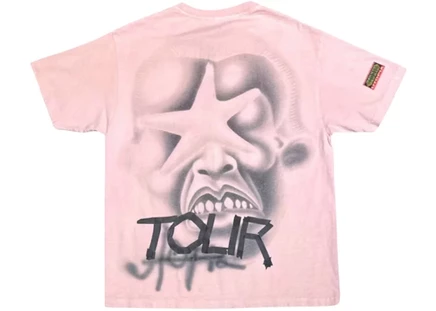 Мужская футболка Travis Scott Utopia Pink Star, розовая