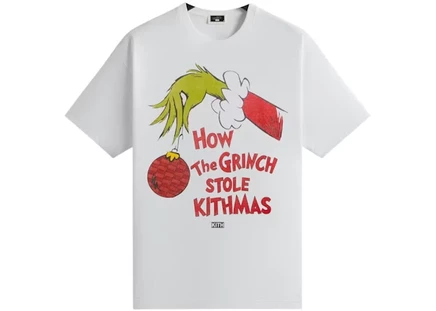 Мужская футболка Kith x The Grinch Book Title Vintage, белая