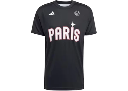 Мужская футболка-джерси Adidas Paris Warm Up, черная