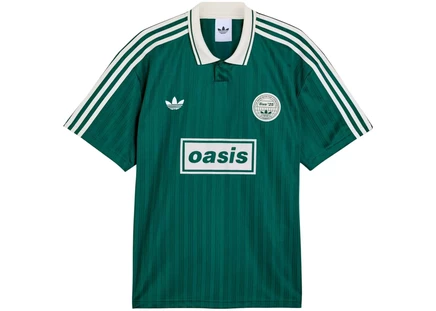 Джерси Adidas x Oasis Tour Jacquard, зелёно-кремовая
