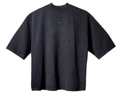 Мужская футболка Yeezy Gap с 3/4 рукавом, потерто-черная
