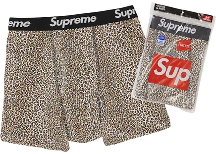 Мужские трусы-боксеры Supreme Hanes (2 шт.), леопардовые