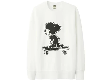 Мужская толстовка KAWS x Uniqlo x Peanuts Snoopy, белая