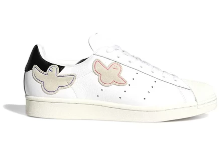 Мужские кроссовки Adidas Superstar Mark Gonzales Shmoo, бело-черные