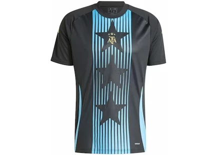 Мужская предматчевая футболка Adidas Argentina Pre-Match, черно-синяя