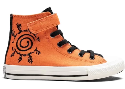 Детские кеды Converse Chuck Taylor All Star EasyOn Hi Naruto, бледно-малиновые
