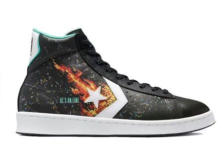 Мужские кеды Converse Pro Leather NBA Jam, черно-красно-бирюзовые