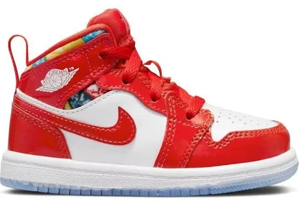 Детские кроссовки Jordan 1 Mid Barcelona Sweater TD