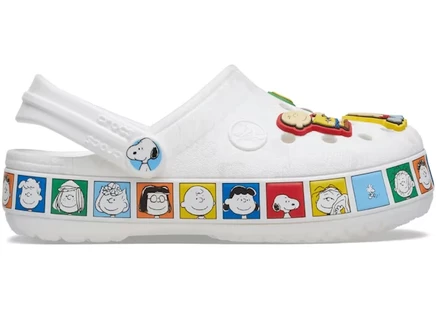 Детские кроксы Crocs Crocband Peanuts, разноцветные
