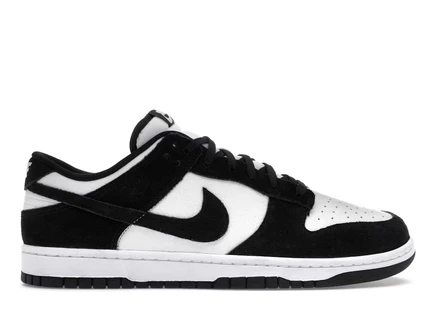 Мужские кроссовки Nike Dunk Low Retro SE Suede Panda, черно-белые