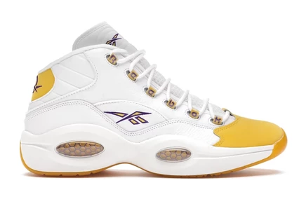 Мужские кроссовки Reebok Question Mid, с желтым носком