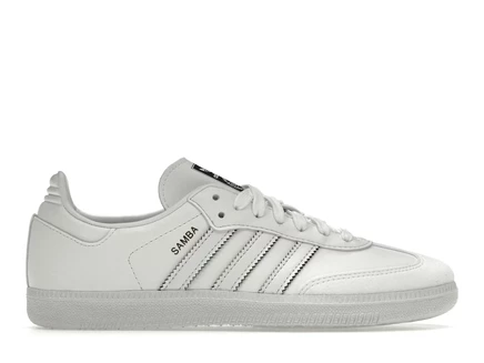 Мужские кроссовки Adidas Samba Vegan Disney Mickey, бело-черные