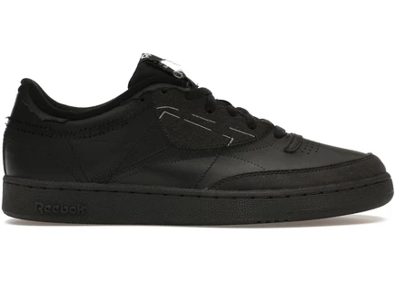 Кроссовки Reebok Club C Maison Margiela, черно-белые