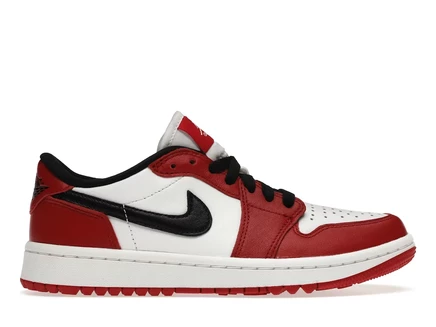 Мужские кроссовки Jordan 1 Low Chicago, красно-черно-белые