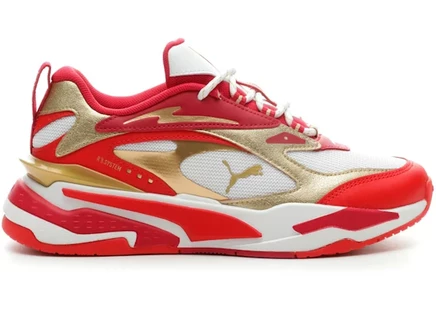Детские кроссовки Puma RS-Fast Glitz, бело-красно-золотые